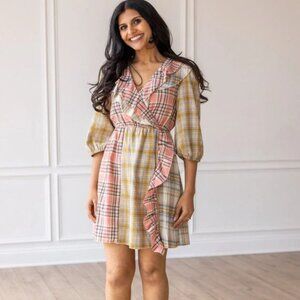 Grace & Emma - Diverse Plaid Serenade Dress - XL